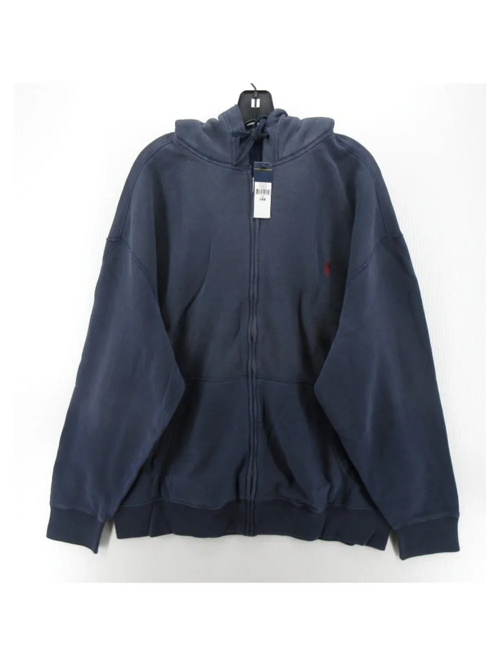 Polo Ralph Lauren Sweatshirt 2XB Big Navy Hoodie Full Zip Red Pony